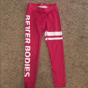 Better Bodies hot pink leggings